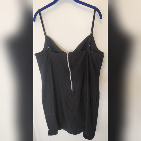 HAUTE FOX Black Lace-Up Mini Dress Plus Size - Picture 7 of 12